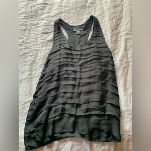Silk racer-back tank.